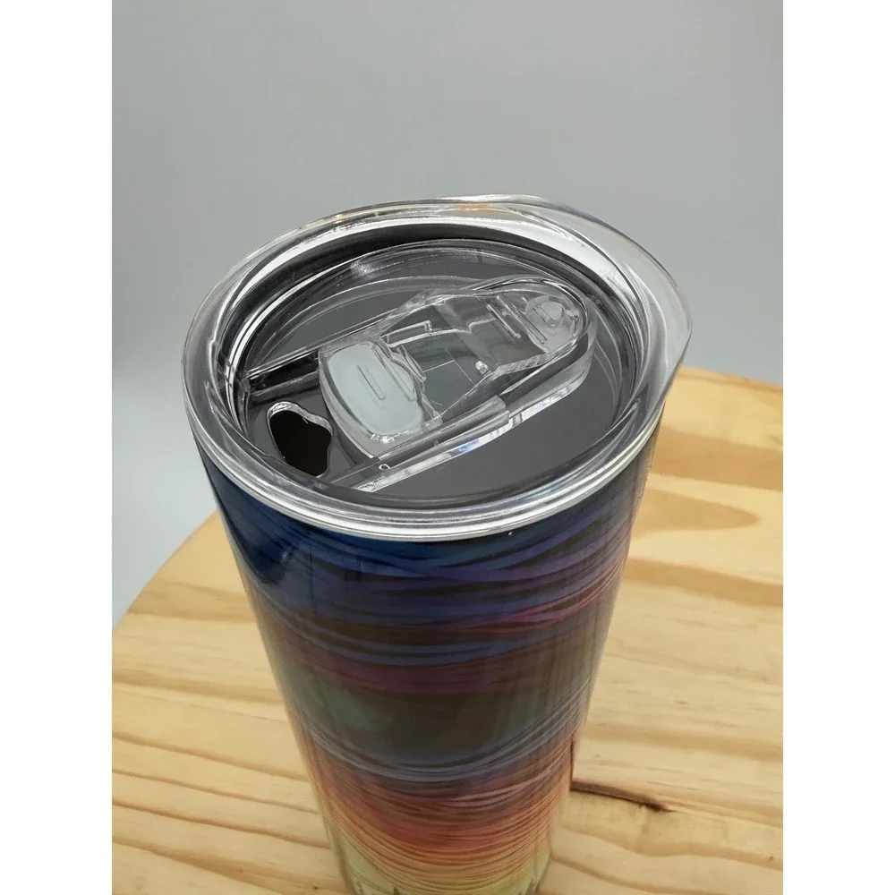 Tumbler Unisex 20oz Multicolor Excellent Rainbow Forest Skinny‎ Cup